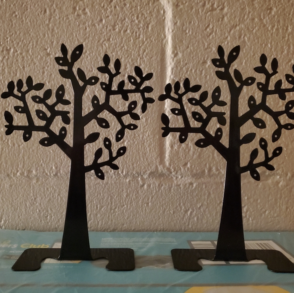 2pcs Black Earrings Stand